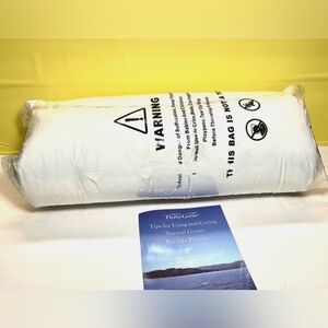 White Goose Feather Pillow Queen Size One pillow